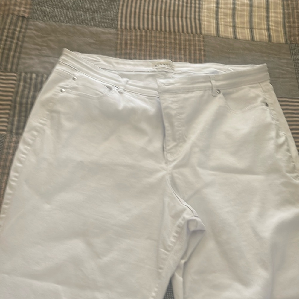 Eloquii white Flare Jeans
